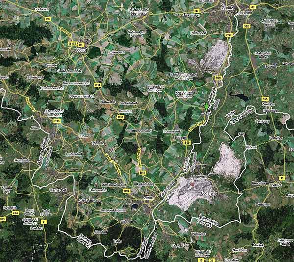 Grenzlage der Stadt Ostritz