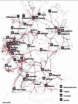 Verteilung der GVZ deutschlandweit