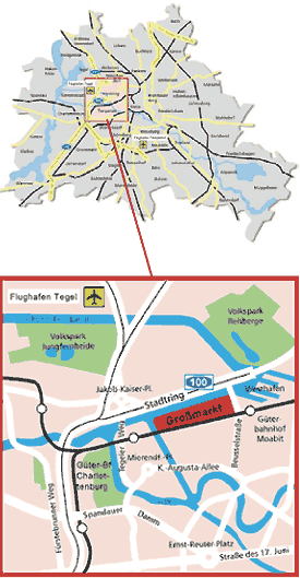 Stadträumliche Lage des Großmarktes